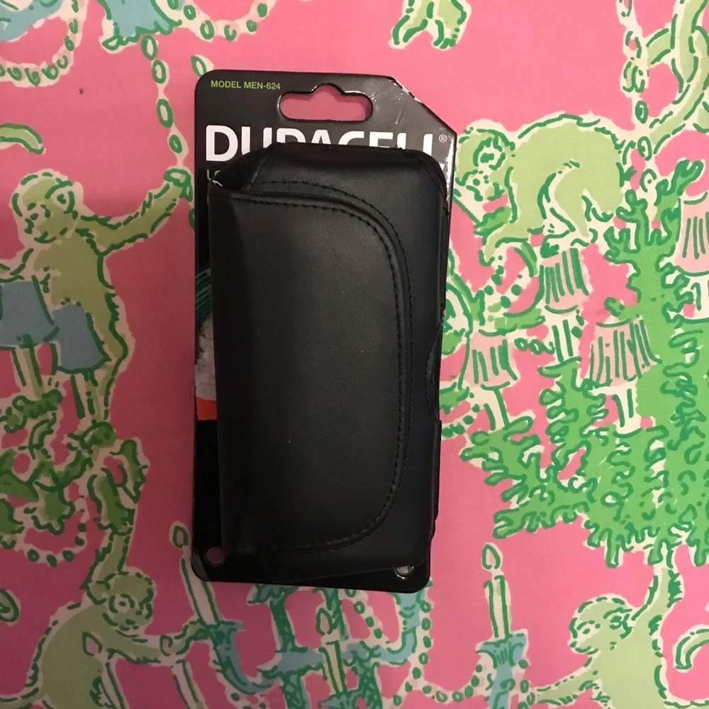 Duracell Black Leather iPhone 6 Holster with Belt Clip